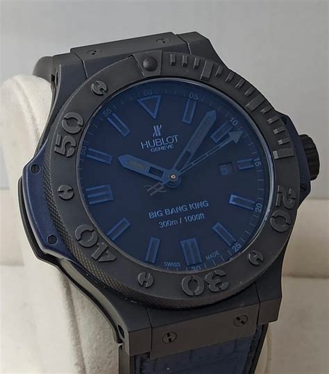 hublot big bang king all black blue limited